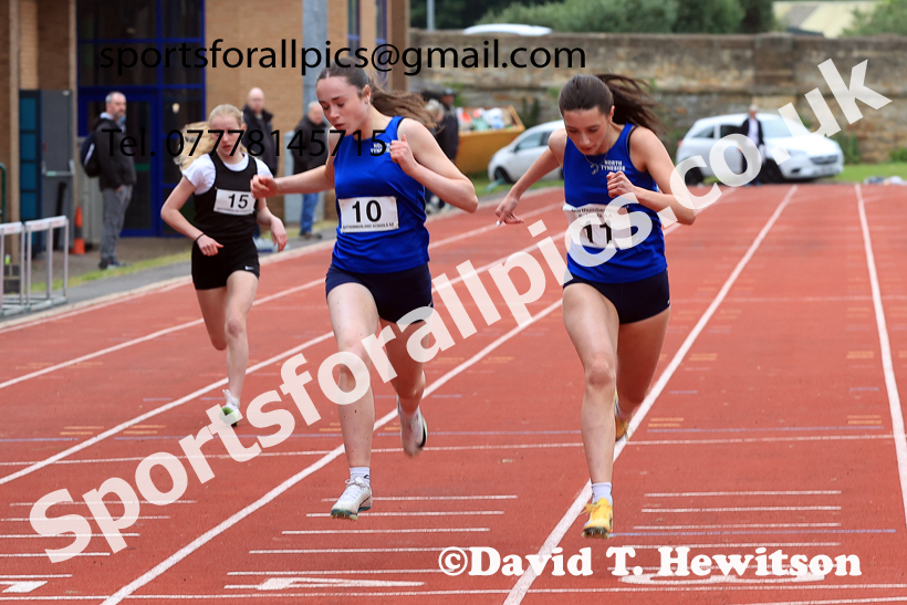 Sprints, 2026 Northumberland Schools Track and Field, Wentworth, Hexhan. Photo: David T. Hewitson/Sports for All Pics